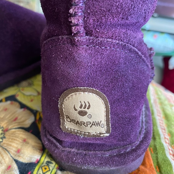 BearPaw Purple faux fur lined boots - Picture 3 of 14